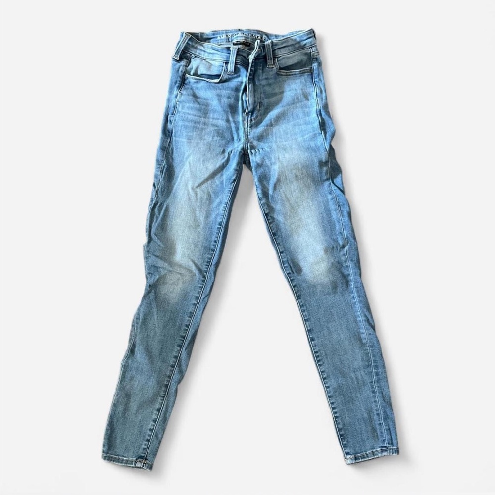 American Eagle Outfitters - Light Blue Super High Rise Jeggings